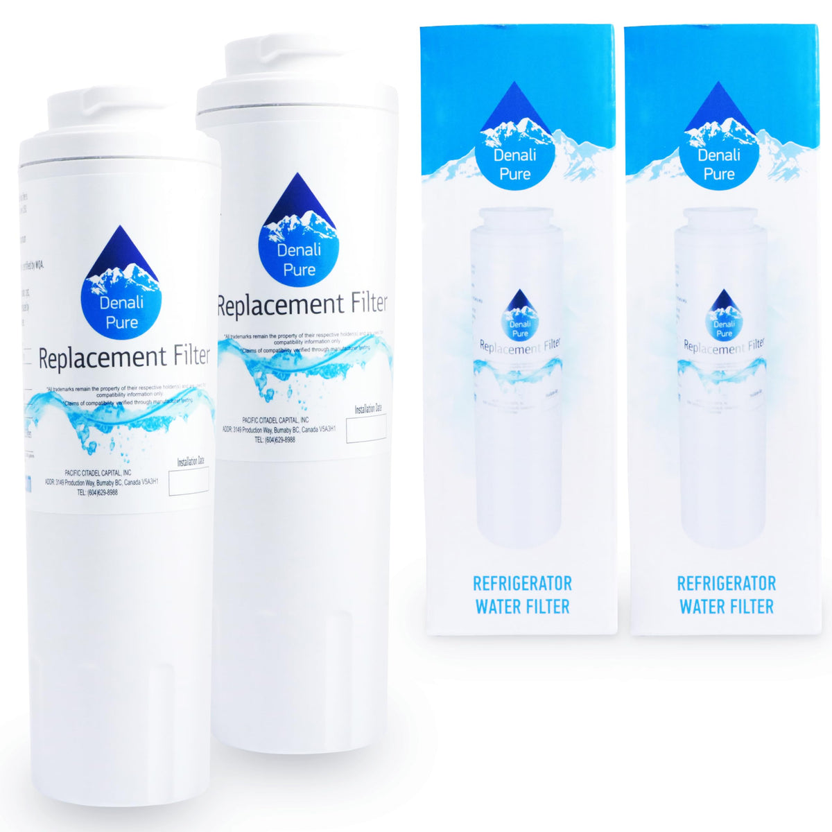 2-Pack Replacement for Whirlpool GI6FARXXB06 Refrigerator Water Filter