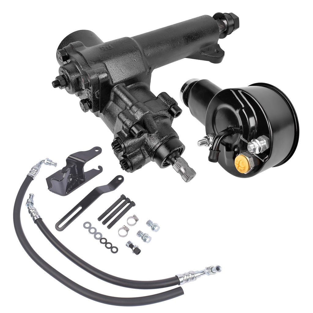 Power Steering Gear Box Conversion Kit Replacement for Chevy 1955-1957