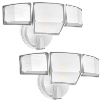 80W Dusk to Dawn Flood Lights Outdoor, 9000LM Super Bright LED Security Light with Photocell, IP65 Waterproof, 5000K