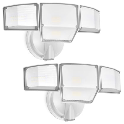 80W Dusk to Dawn Flood Lights Outdoor, 9000LM Super Bright LED Security Light with Photocell, IP65 Waterproof, 5000K