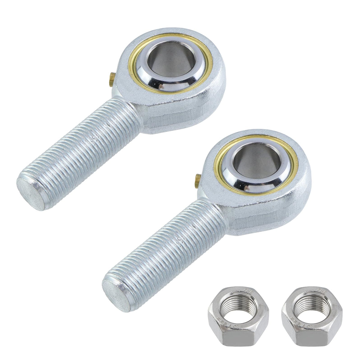 KUMGROT 4Pcs 5/16" Bore POSB10 Rod End Bearings with Nuts & Screws