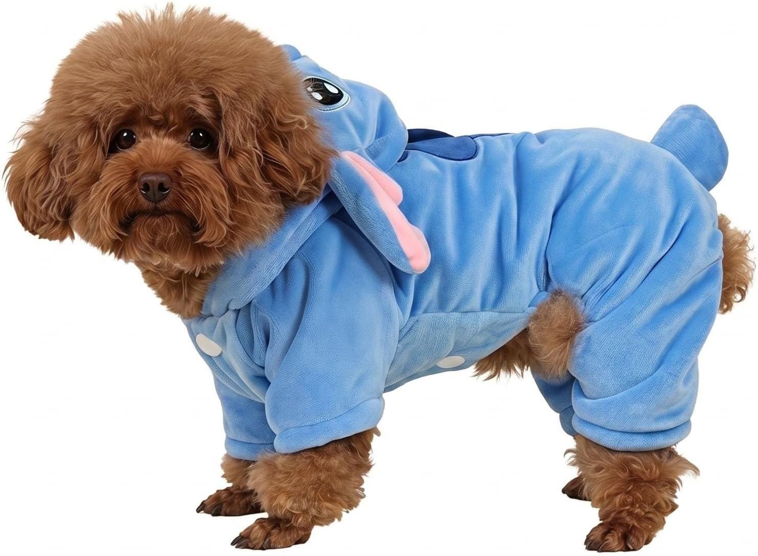 Pet Costume Dog Hoodies Pet Xmas Pajamas Outfit, Pet Coat for Small Medium Large Dogs Cats Winter Cartoon Coat for