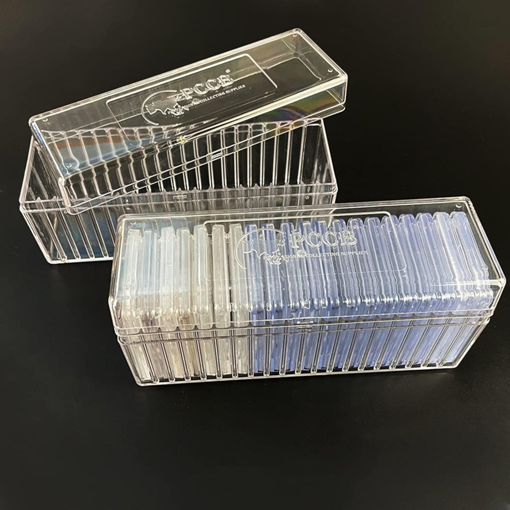 2 Pack Coin Slab Storage Box Fits PCGS,NGC, Slab Coin Holder,Clear | graded coin slab case, 40 Slots