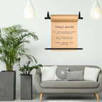 15.5" Kraft Paper Roll Dispenser Wall Hanging with 30m List Note