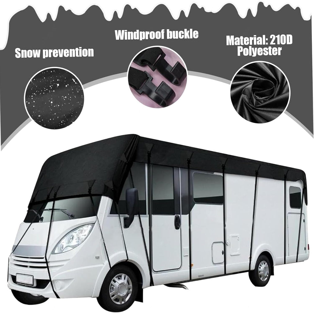 Travel Trailer Cover 210D Oxford Cloth Travel Trailer Cover Wind, Rain and Snow Proof Class A Rv Cover Camper Cover