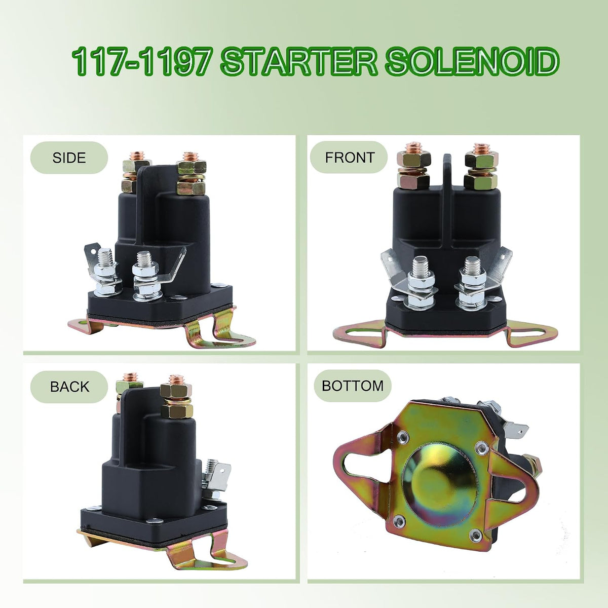 MAQIMA 117-1197 Starter Solenoid Compatible with Toro Timecutter Exmark