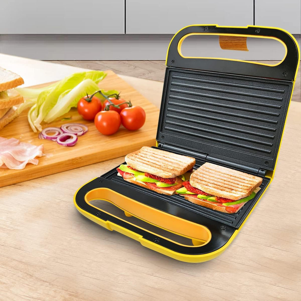 Electric Indoor Grill Panini Press Maker with Nonstick Plates