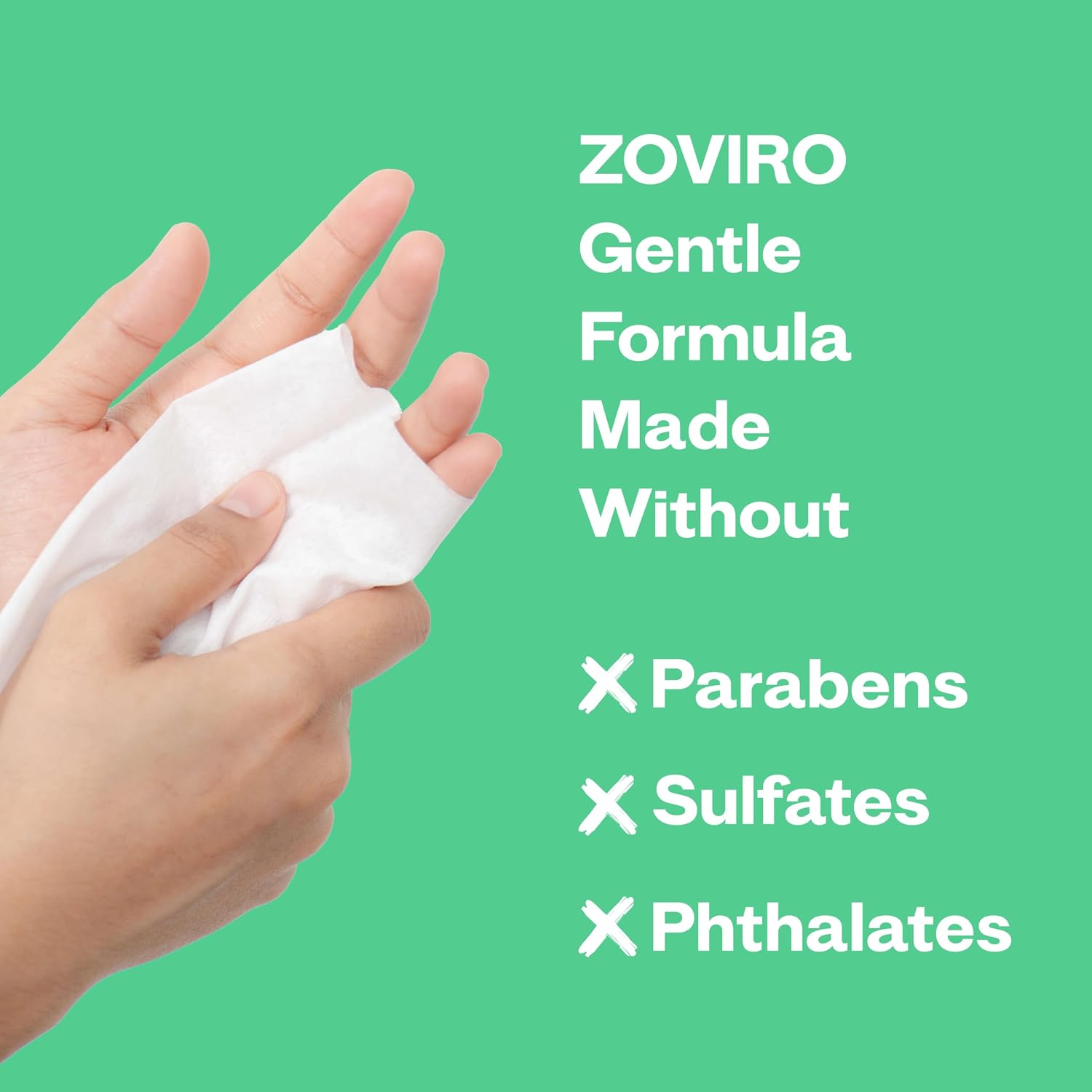 Hand Sanitizer Wipes, Jasmine Essential Oils, 100% Viscose Ultra-Soft Wipes, Moisturizing & Non-Sticky, Jasmine