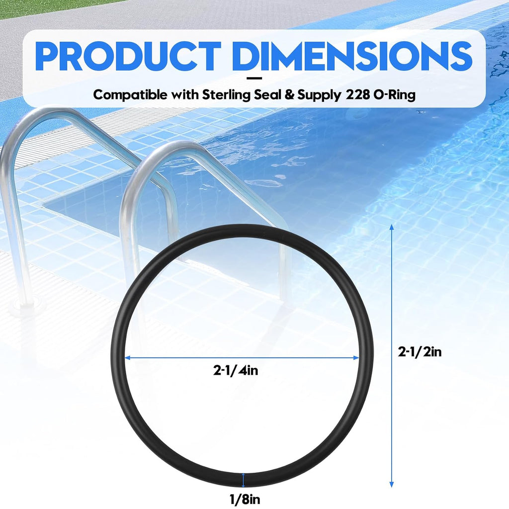 5 Pack 228 O-Ring for Sterling Seal & Supply, Buna-Nitrile Seal, 70A