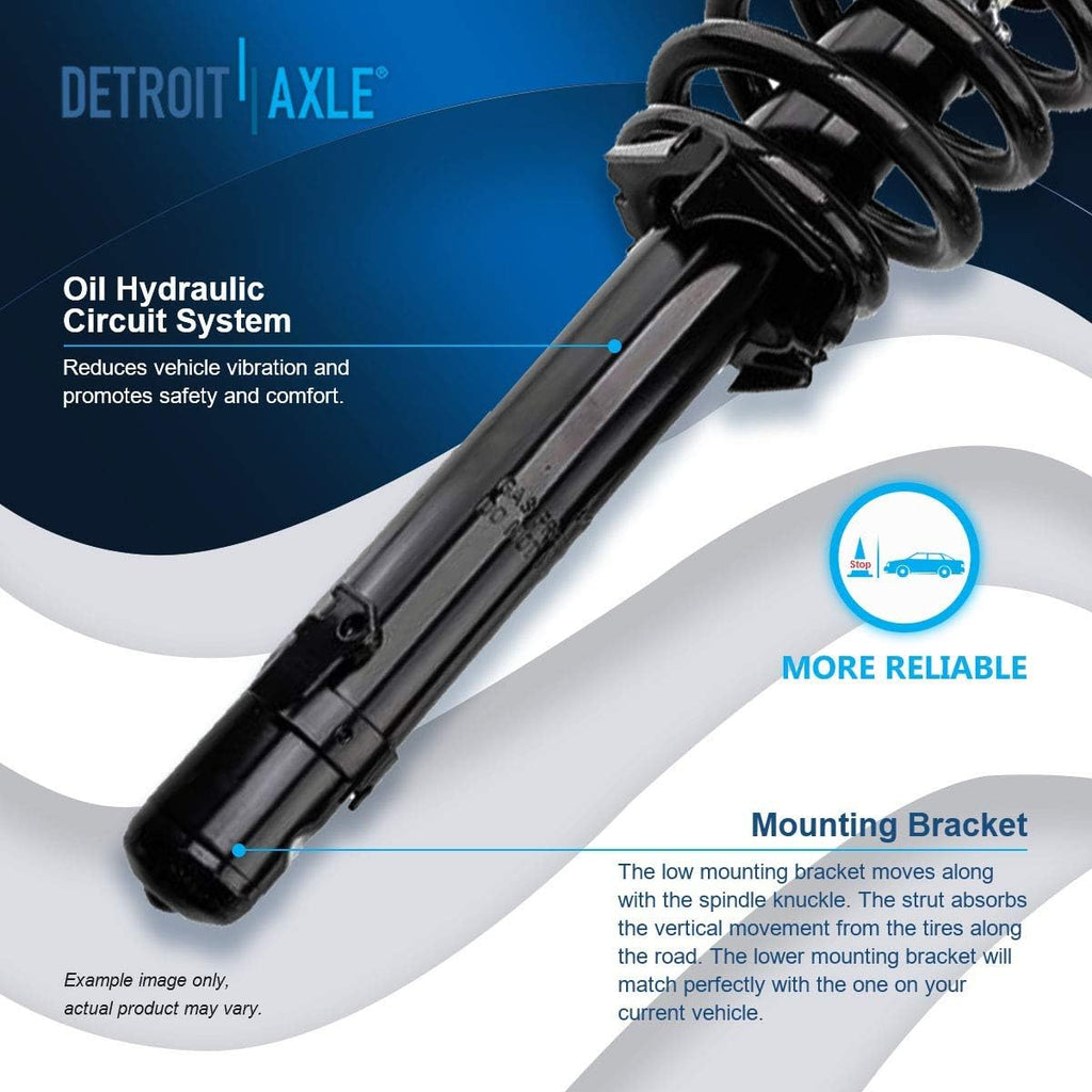 Detroit Axle - 2.4L Front Struts for 2008-2012 Honda Accord Sedan Coupe