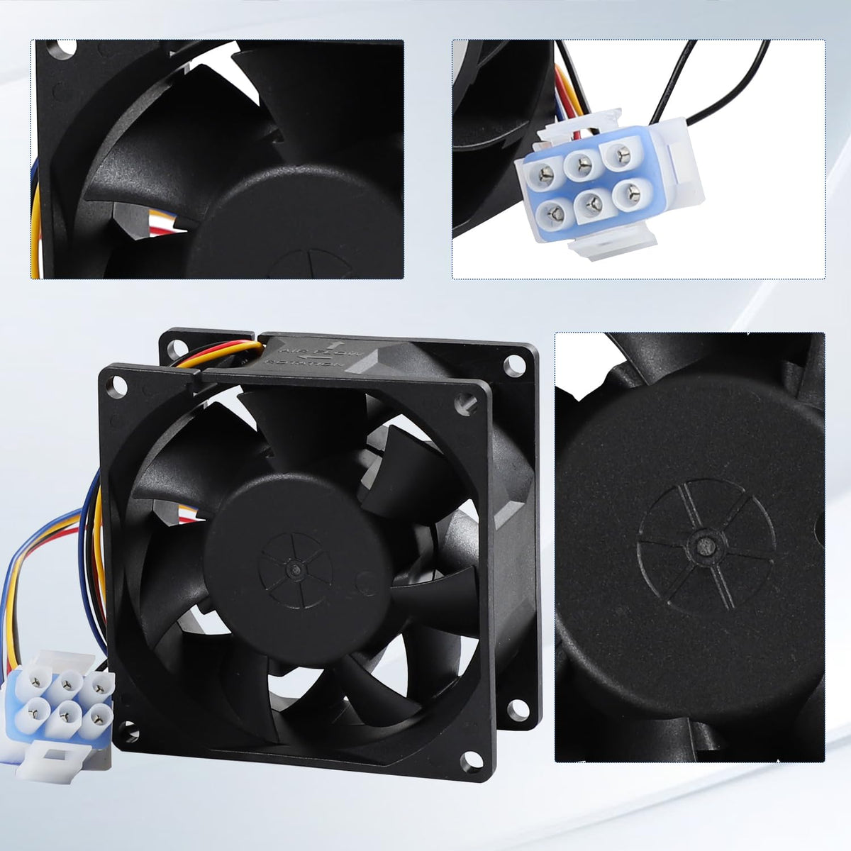 Refrigerator Evaporator Fan Motor for GE Models GFE26GGKIWW GFE26GMHDES GFE26GMHEES GFE26GMHFES GFE26GGHEBB GFE26GGHEWW GFE26GGHFBB GFE26GGHFWW GFS26GMNBES GFE26GMKJES GFE26GGHDBB GFE26GGHDWW