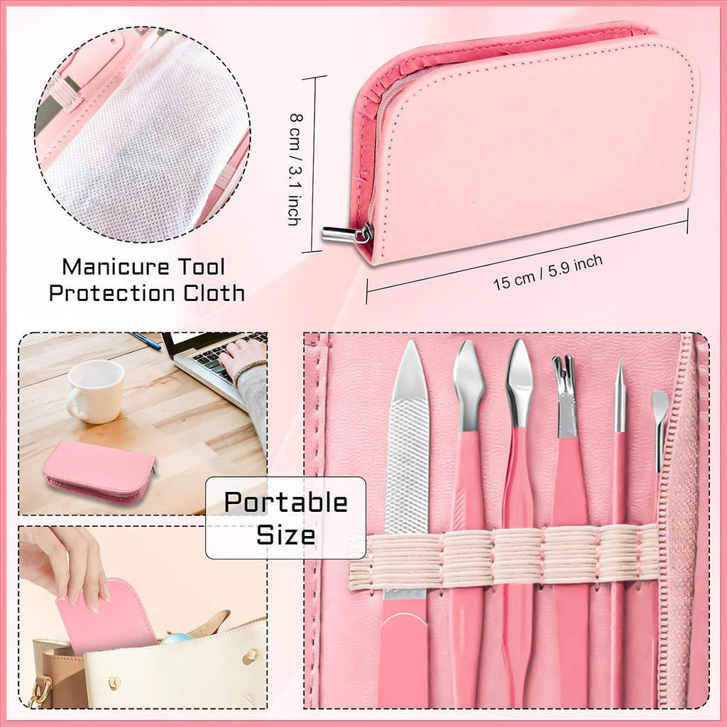 Manicure Pedicure Set, 12 Pcs Nail Care Kit for Women, Mens Nail Grooming Kit, Manicure & Pedicure Tools &