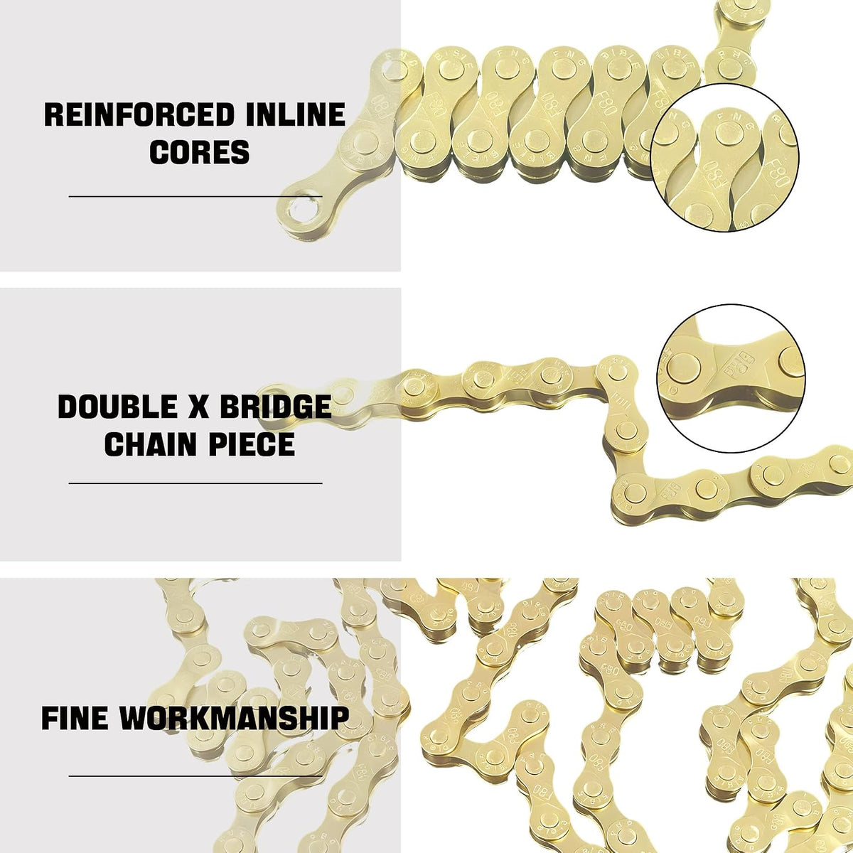 Multi-Speed Bike Chain 6/7/8 Speed for Road & Mountain Bikes