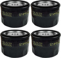 4 Pack AM125424 Oil Filter for John Deere AM125424c GY20577 X304 X310 X350 X580 D140 D130 D110 D105，Replace for Kawasaki 49065-7007 49065-0721