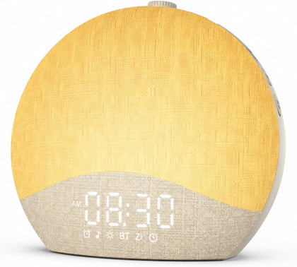 Sunrise Alarm Clock, White Noise Machine, Sound Machine for Bedroom | Wake Up Light with BT Speaker, 26 Sleep Sounds