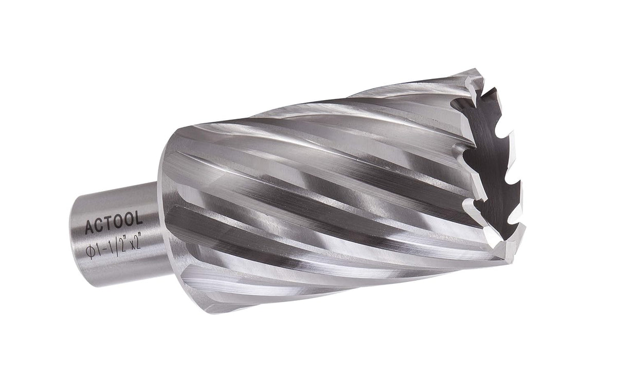 1-1/2" Diameter × 2" Depth of Cut HSS ANNULAR Cutter with 3/4'' Weldon Shank