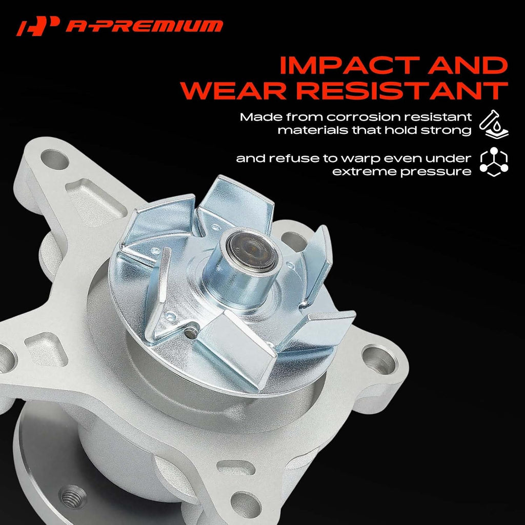 A-Premium Engine Water Pump (4Cyl 1.6L) Compatible with Hyundai, Kia