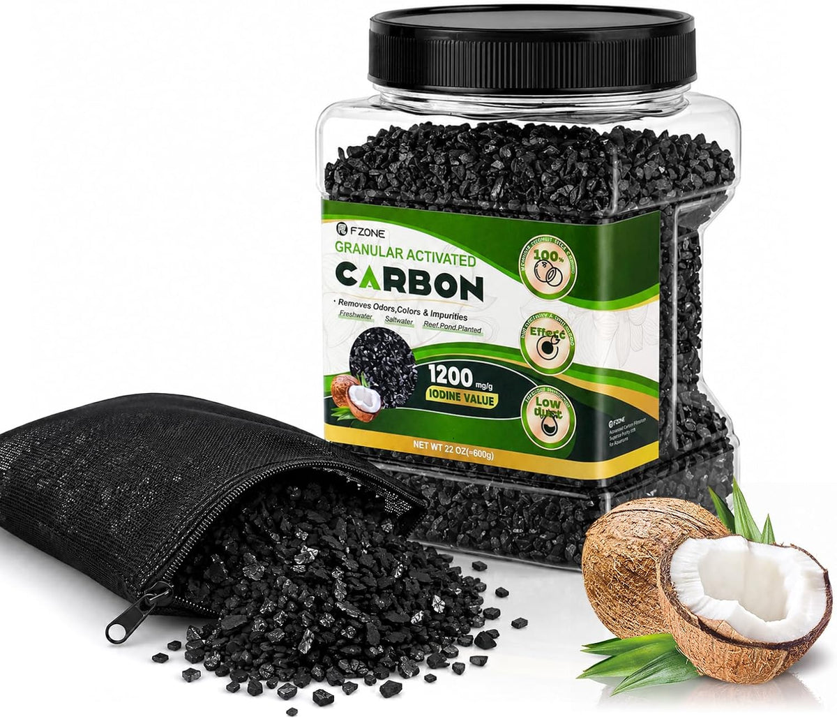 Activated Carbon, Coconut Shell Aquarium Filter Media 1.4lb
