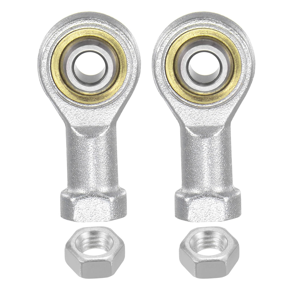 uxcell PHSA6 M6 Female Rod End Bearing Set - 2pcs of M6x1.0 Left and Right Hand Thread Rod Ends with Jam Nuts