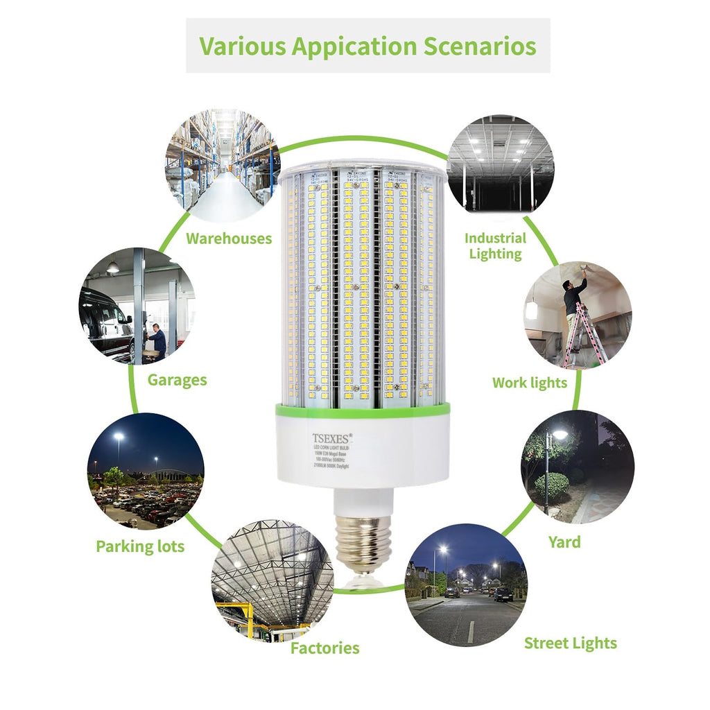 150W LED Corn Light Bulb,E39 Mogul Base Led Bulb 21000Lumen,5000K