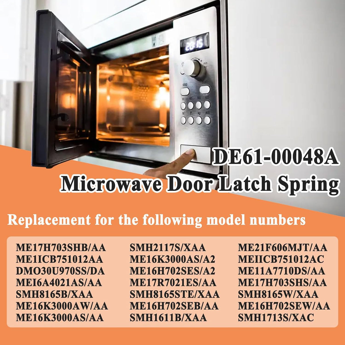 4 Pcs DE61-00048A Microwave Door Latch Key Spring Replacement