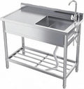 Utility Sink Stainless Steel Freestanding Commercial