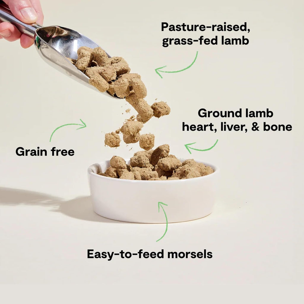 Freeze Dried Raw Dog Food, Humanely Raised Meat Recipe with Non-GMO Superfoods and No Artificial Flavors or