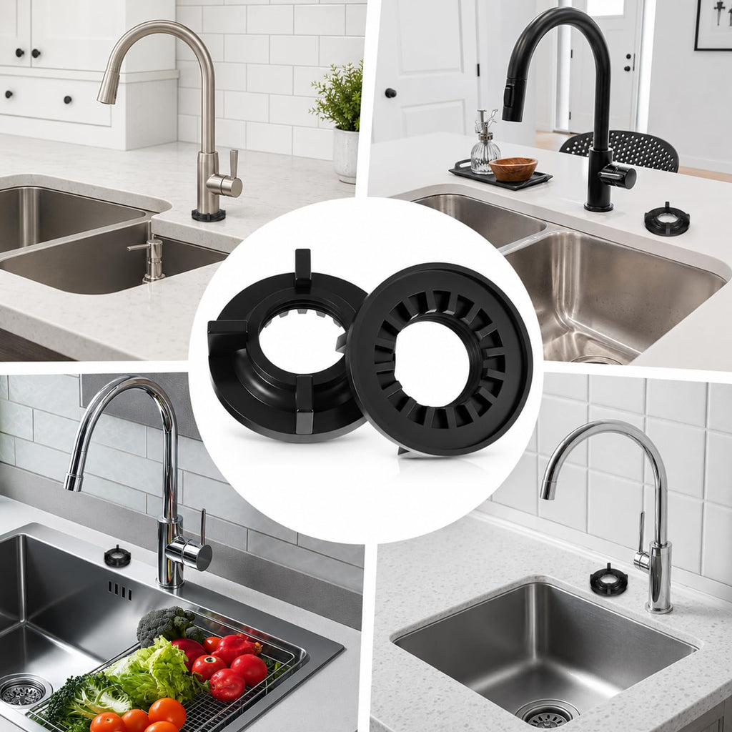 Chsoejuf 4PCS 1/2" IPS Faucet Mounting Nut Durable Plastic Lock Nuts Kit