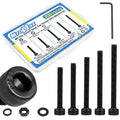 201Pcs M5 x 30-50mm Socket Head Cap Screws Assortment, with Nuts Washers