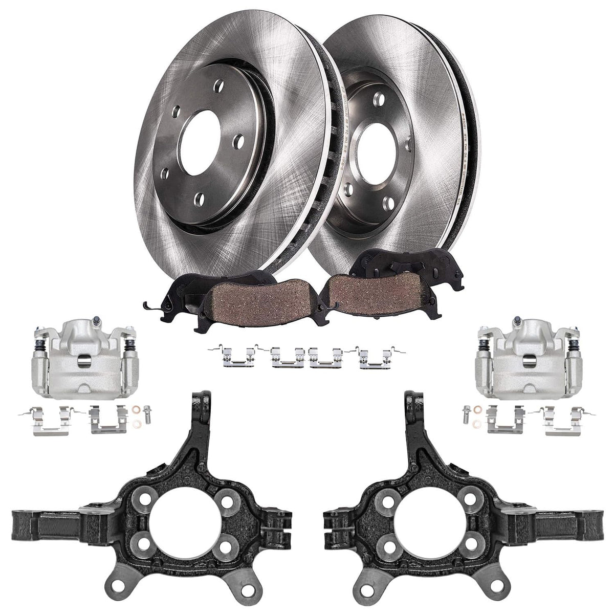 Front Brake Kit for 07-10 Nissan Sentra, Steering Knuckles