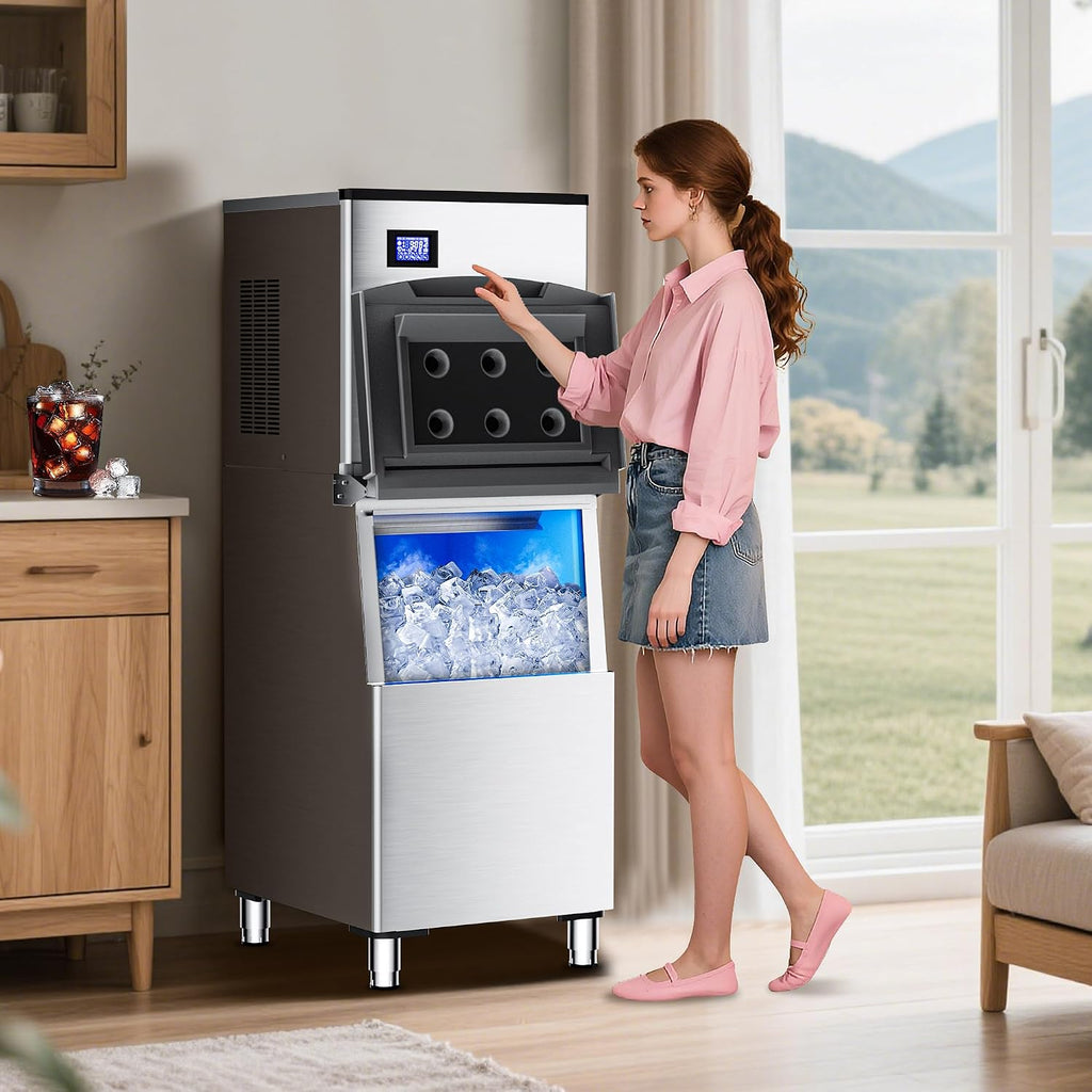 Commercial Ice Maker 500LB/24H Industrial Ice Machine