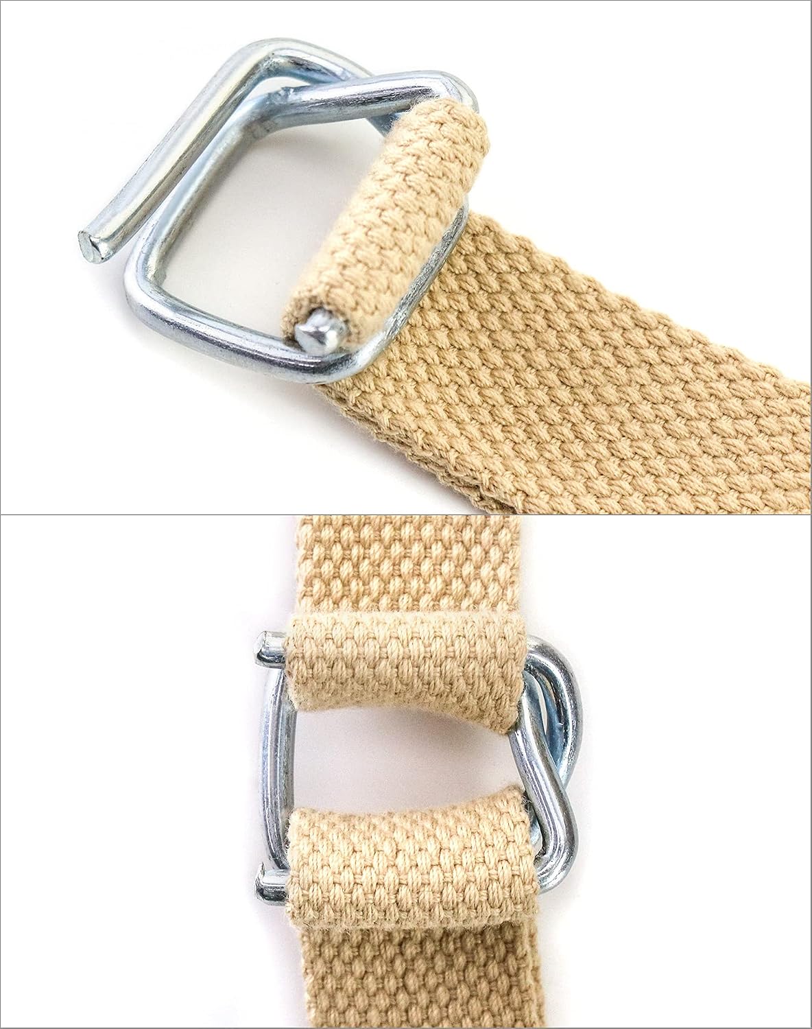Metal Wire Buckle, 1/2" Width, 50 Pack, Silver