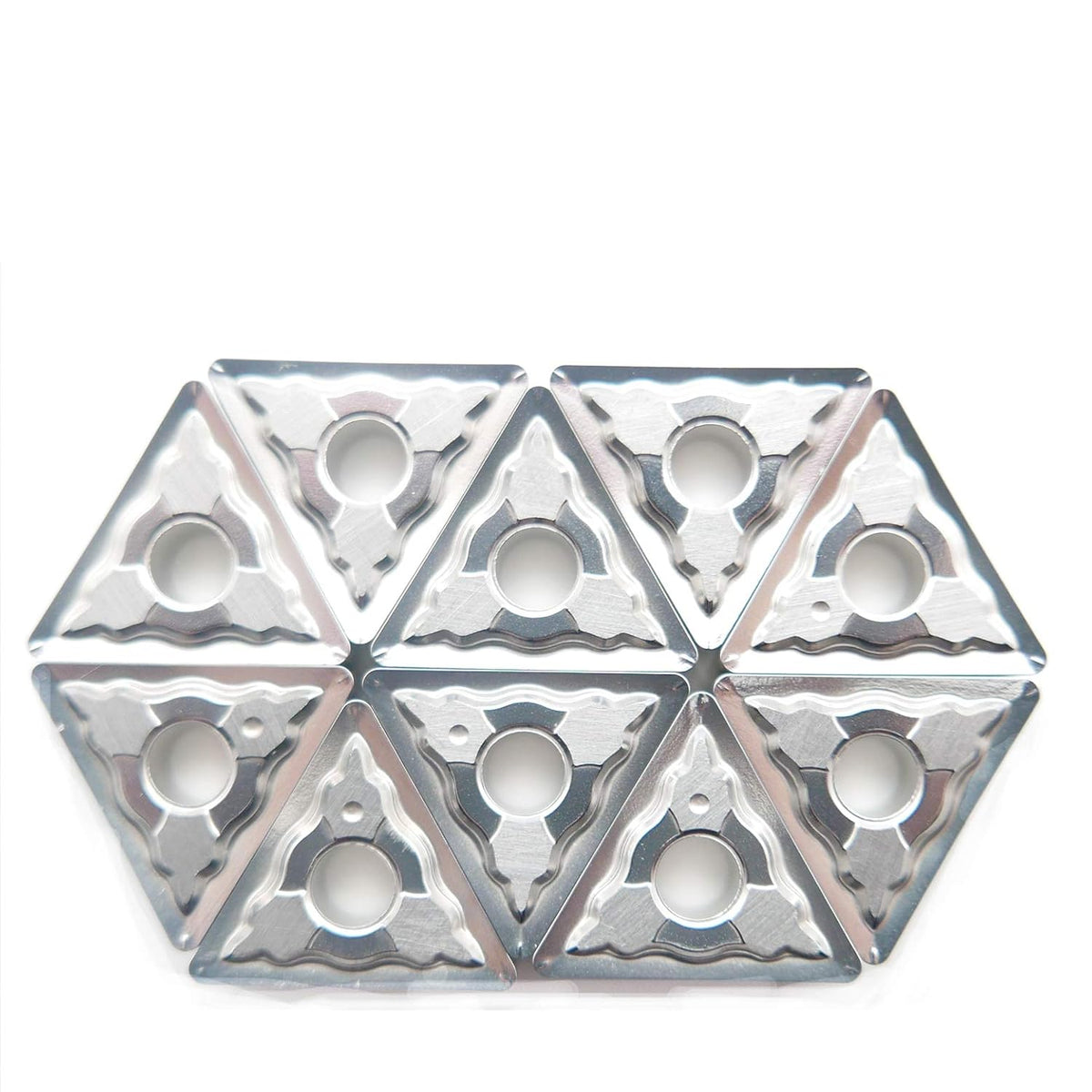 Carbide Inserts for Aluminum TNMG332 / TNMG160408 for Turning Cutting Tools 10 PCS