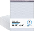 Bubble Mailers 14.25x20, Self Seal Poly Padded Envelopes #7, 15 Pack