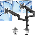 Dual Monitor Stand for Computer Screen up to 32", Holds 22 lbs Each | Taller Monitor Arms Desk Mount, Height