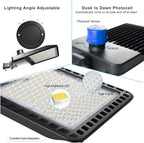 Lightdot 2Pack Parking Lot Light Outdoor 480W LED Pole Light with Photocell