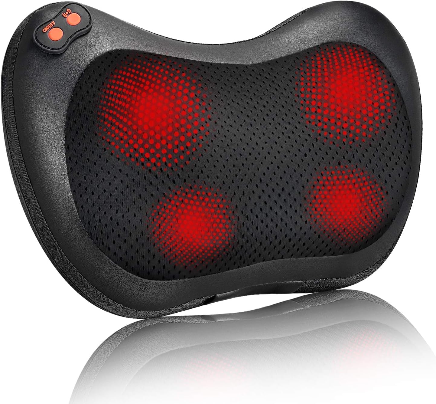 Back Massager, Shiatsu Neck Massager with Heat, Electric Back Massager for Shoulder, Back, Leg, Deep Tissue Kneading