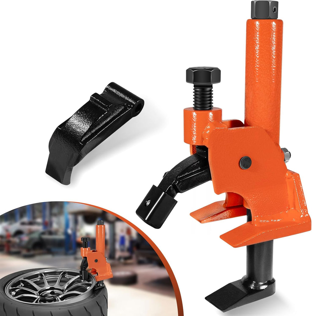 Manual Tire Bead Breaker with Rubber Pad Protector, 38"-42" Tires Changer Tool, Heavy-Duty Tire Bead Removal Tool