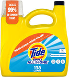 Simply Liquid Laundry Detergent, Refreshing Breeze Scent, All-In-One Detergent, 138 Loads, 173 fl oz