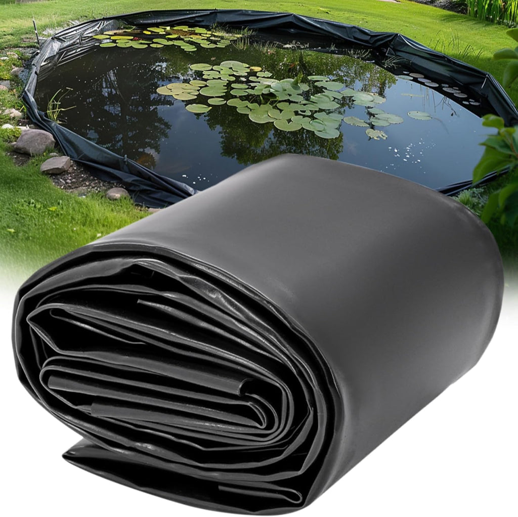 20 X 30 FT Pond Liner, 20 Mil HDPE Pond Liners for Outdoor Ponds