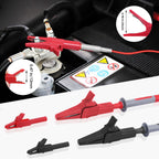 EDGELEC 28 Pcs Multimeter Test Leads Kit with Replaceable Gold-Plated Multimeter Probes, Alligator Clips, Test Hooks,Back Probe Pins with Tool Bag