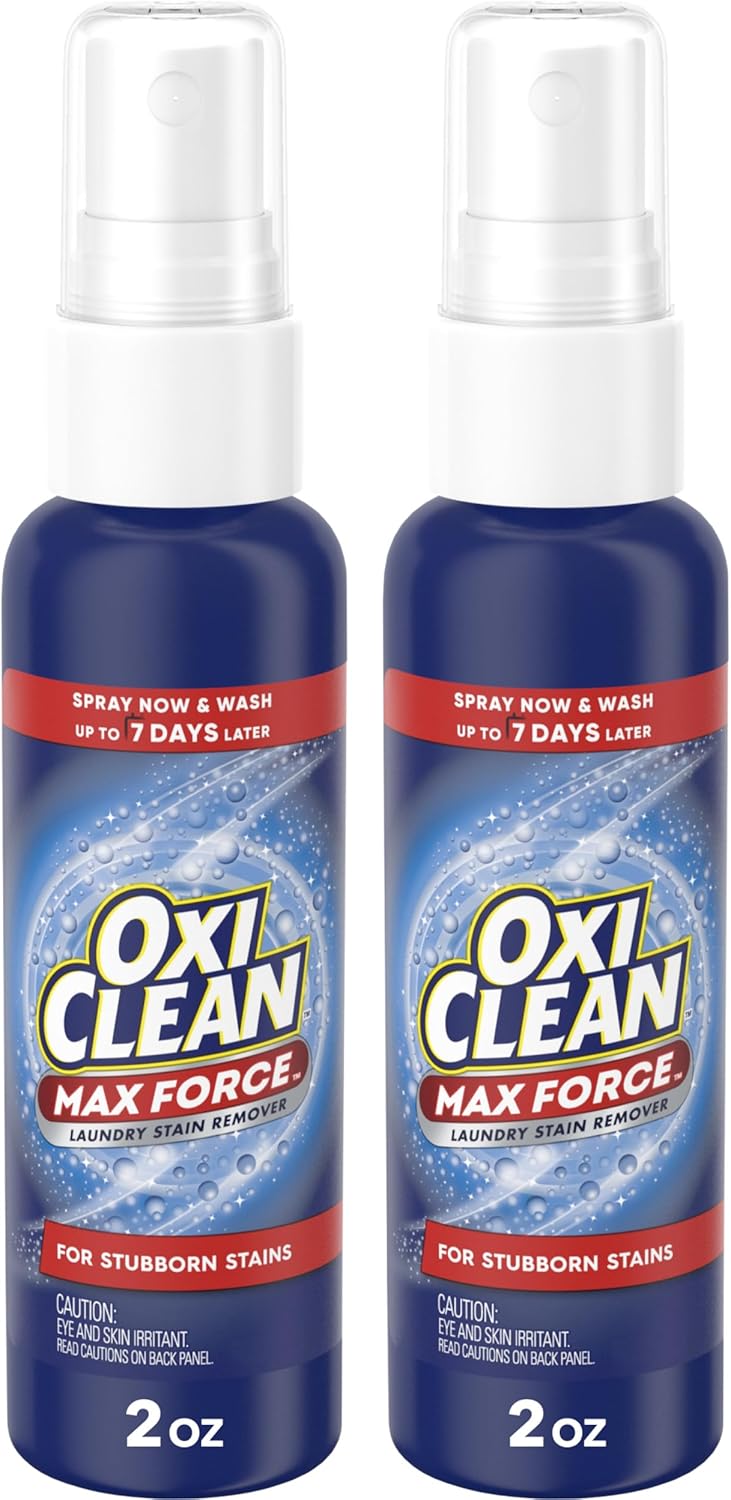 Max Force Laundry Stain Treater Spray, 2 Fl Oz (2 Pack)