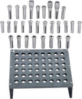 findmall 29Pcs R8 Collet Set with R8 Collet Rack