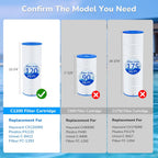 C1200 Pool Filter Cartridge Replacement for Hayward Star Clear Plus C1200, Replace Pleatco PA120, Hayward CX1200RE