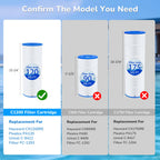 Pool Filter Cartridge Replacement for Hayward Star Clear Plus C1200, 2 Pack