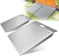 Shed Ramp, 29"L x 48"W Ramp for Shed Entrance, 1500LBS Capacity | 2PC, 1500LBS Capacity, Anti-Slip, Alloy Loading