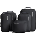 Ultralight Compression Packing Cubes for Travel, 6-Pack, Black