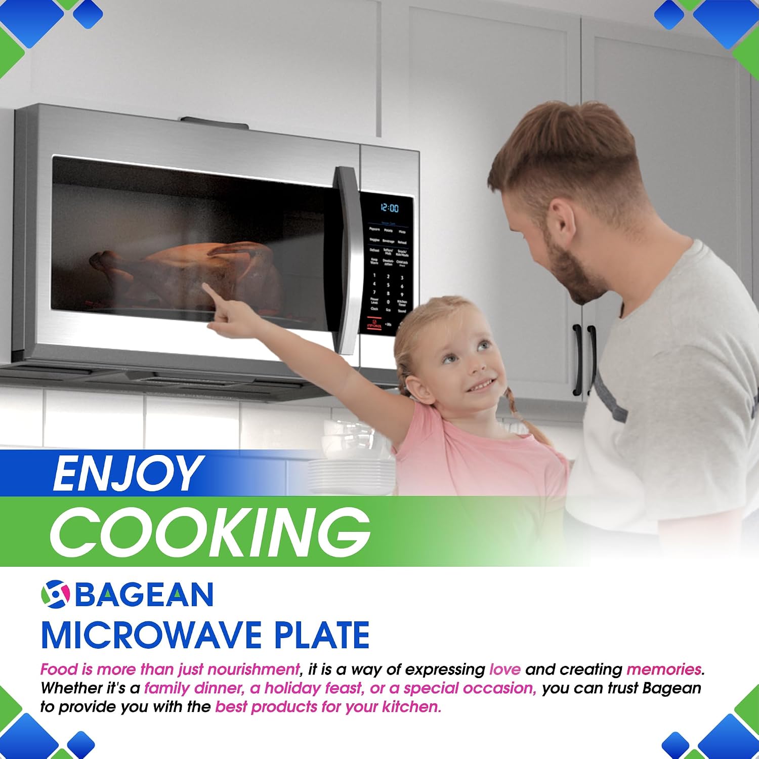 Microwave Plate Replacement 16.5 inch Fits WB48X10046 and WB48X29704 GE Microwave Turntable Plate - Exact Replacement