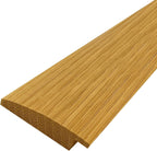3 FT – 1 3/8" Wide Solid Oak Overlap Transition Strip with 1/4" High Overlap – Seamless Reducer Molding for Floor