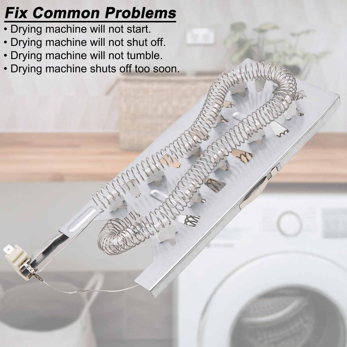 WED5100HW2 WED5100HW3 WED5100HW1 Dryer Heating Element Kit for Whirlpool